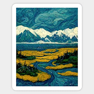 Illustrations inspired by Vincent van Gogh Sticker